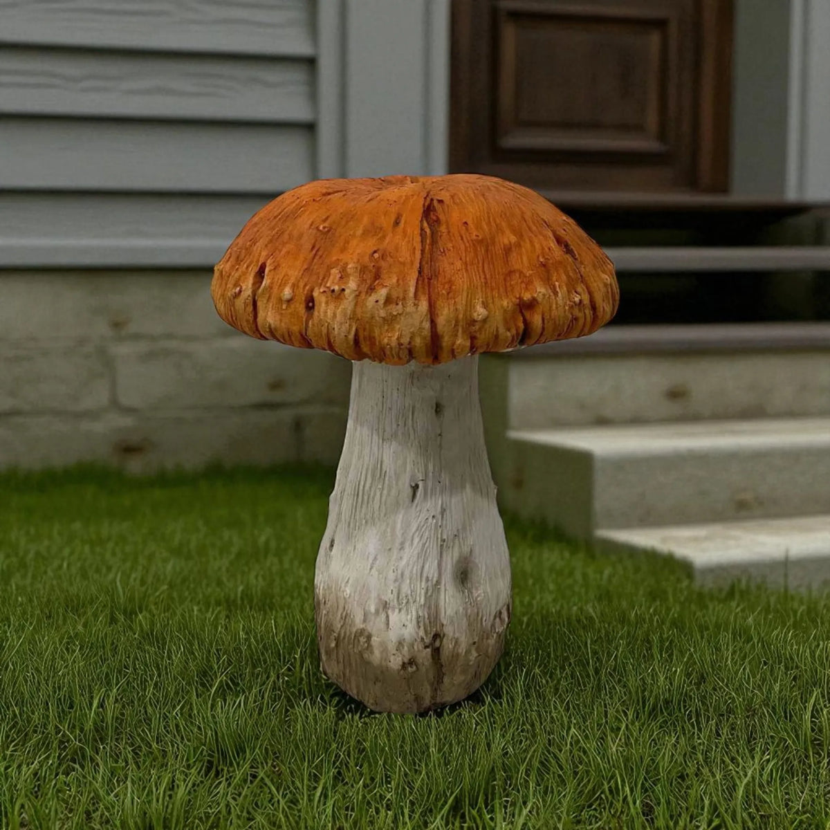 Polyresin Mushroom Outdoor Statue