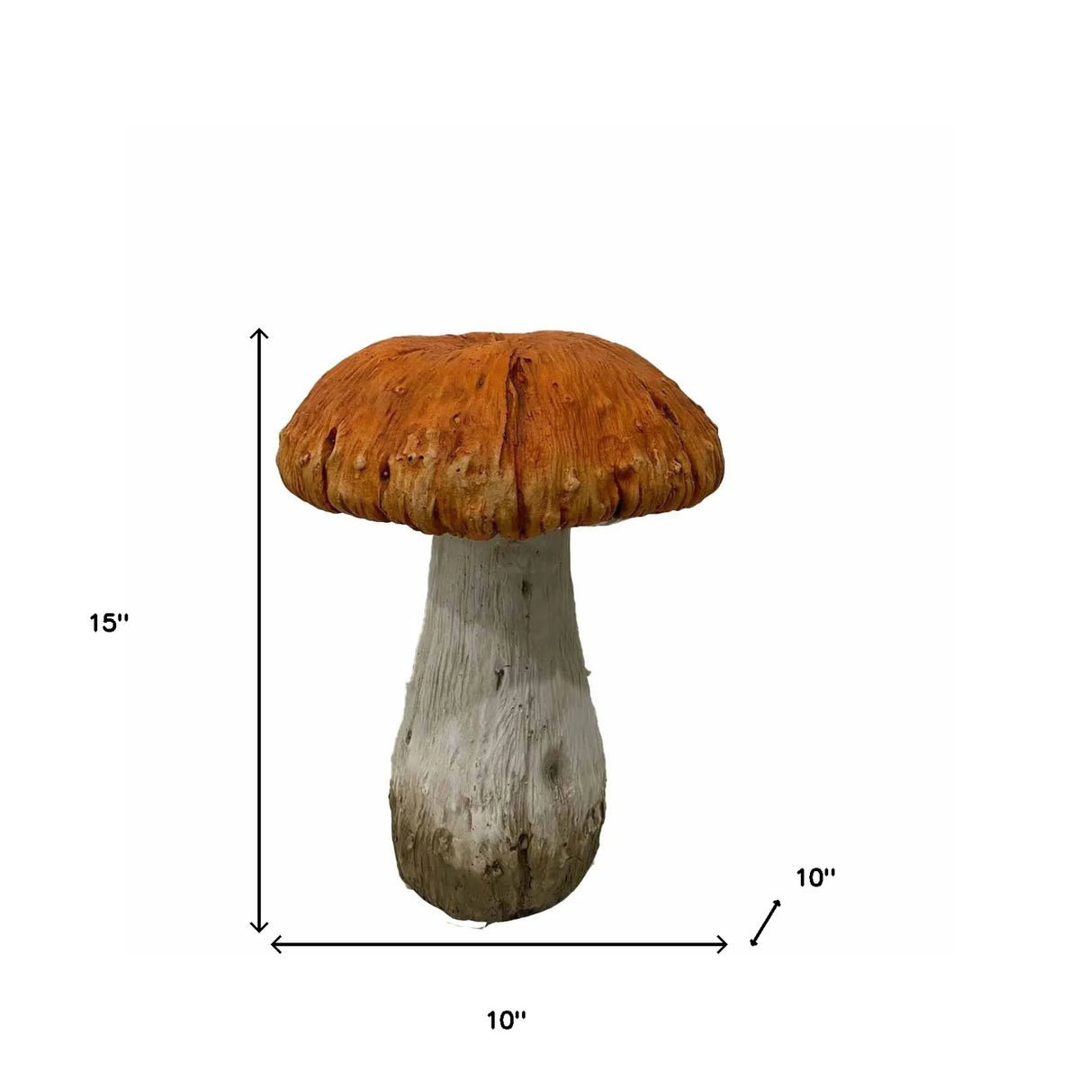 Polyresin Mushroom Outdoor Statue