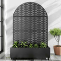 72" X 47" Black Metal Rectangular Planter Box - Garden Gets