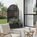 72" X 47" Black Metal Rectangular Planter Box - Garden Gets
