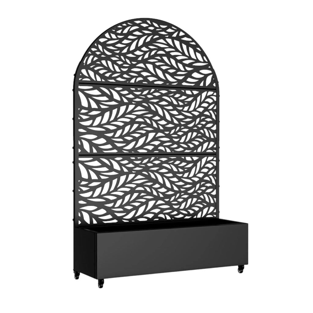 72" X 47" Black Metal Rectangular Planter Box - Garden Gets