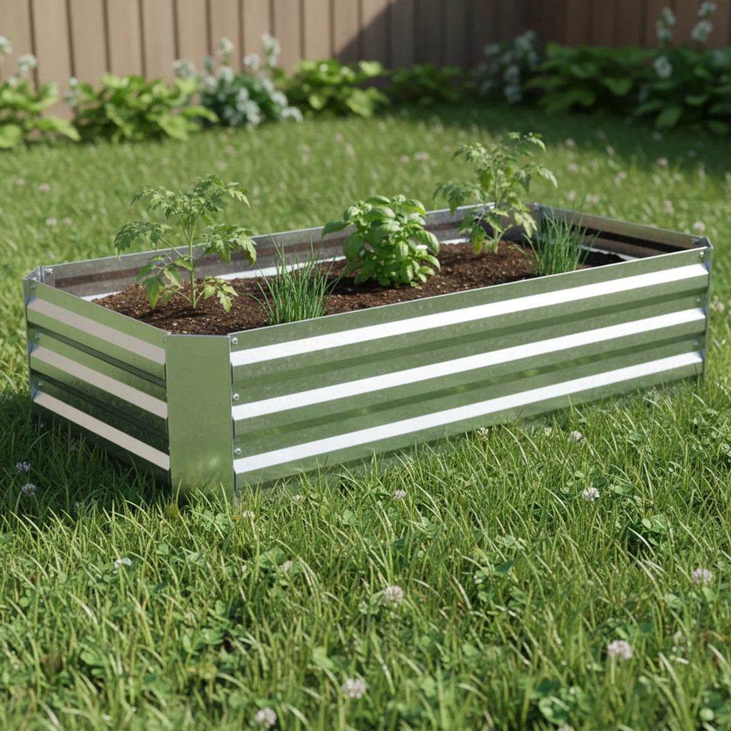 Metal Rectangular Raised Garden Bed