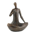24" Copper Ceramic Outdoor Statue