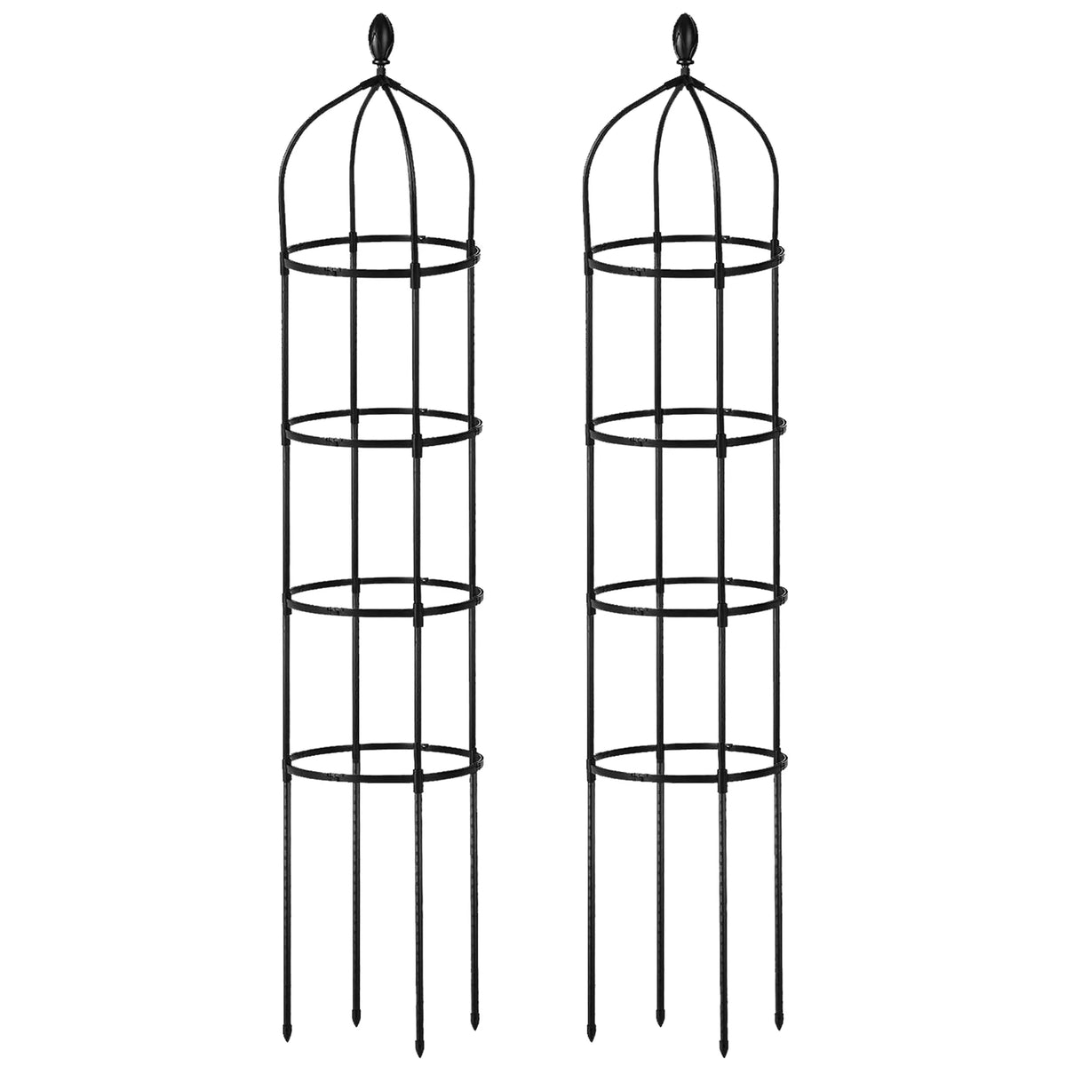 2 Packs Garden Obelisk Trellis 5.9FT Plants