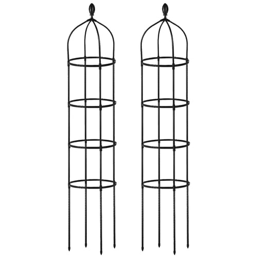 2 Packs Garden Obelisk Trellis 5.9FT Plants
