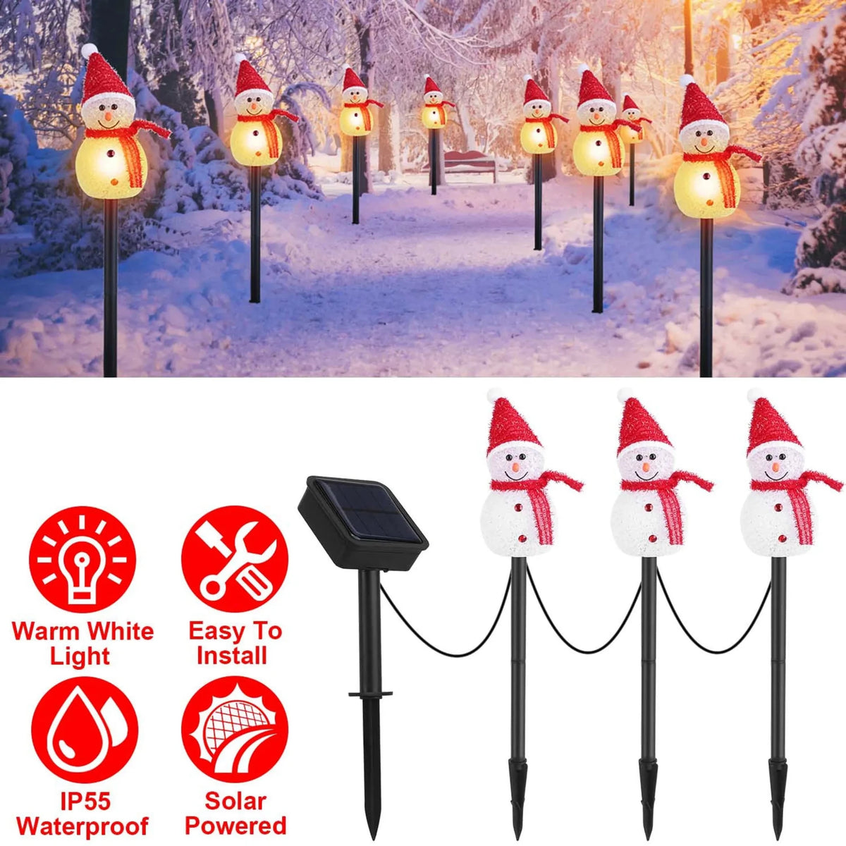 1Pc Solar Powered Lamp - Garden Gets