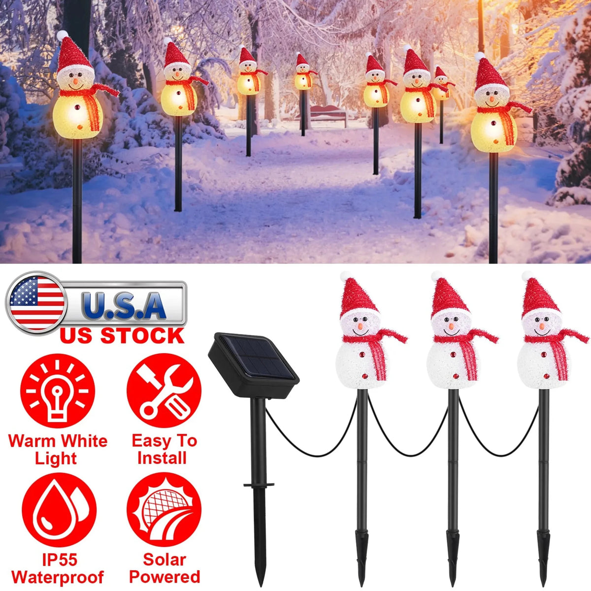 1Pc Solar Powered Lamp - Garden Gets