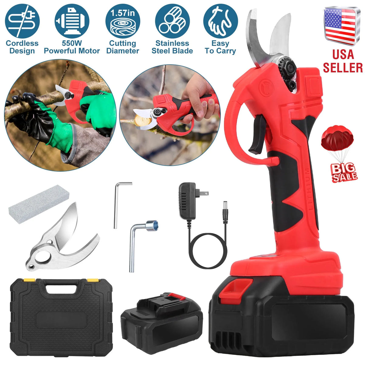 21V Cordless Electric Pruning