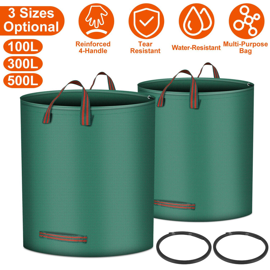 2Pcs 26.42Gallons Round Garden Waste Bags