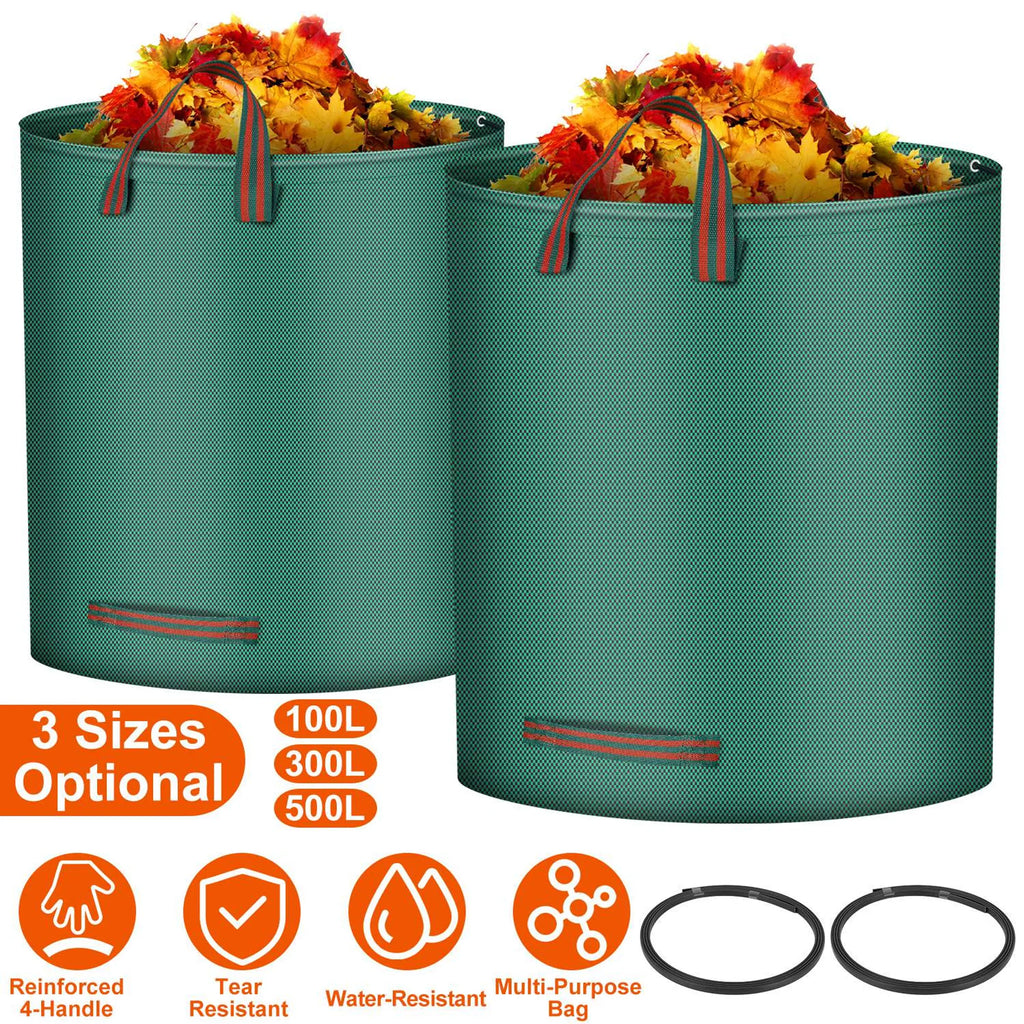 2Pcs 26.42Gallons Round Garden Waste Bags