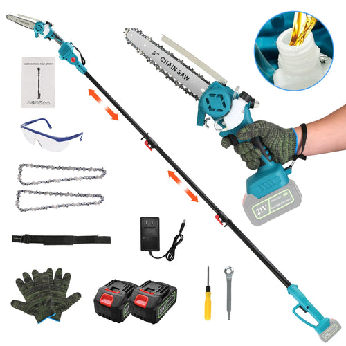 2-IN-1 Cordless Pole Saw And Mini Chainsaw