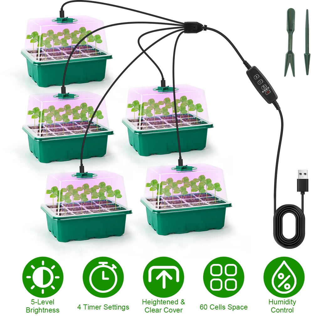 5Packs Seed Starter Tray