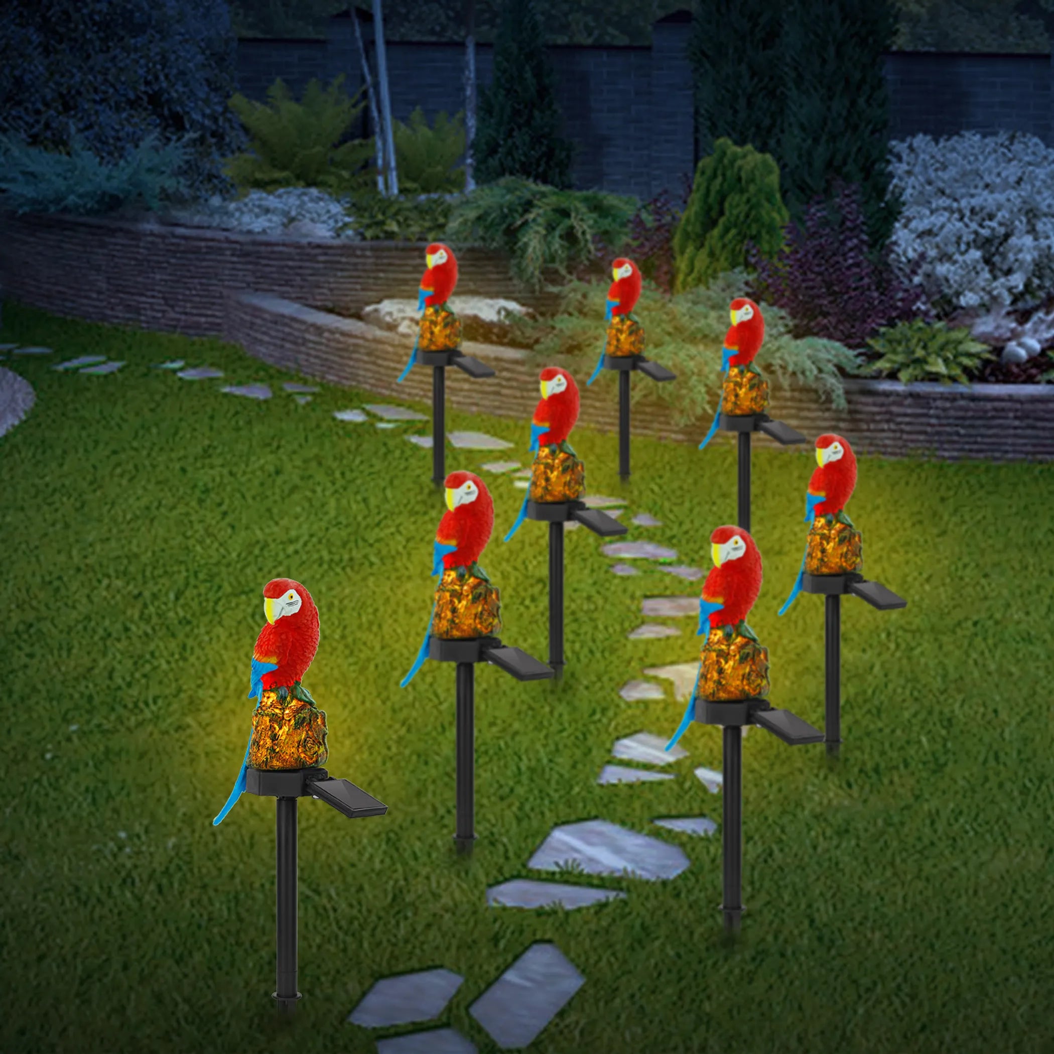 Solar Powered Parrot Garden Light
