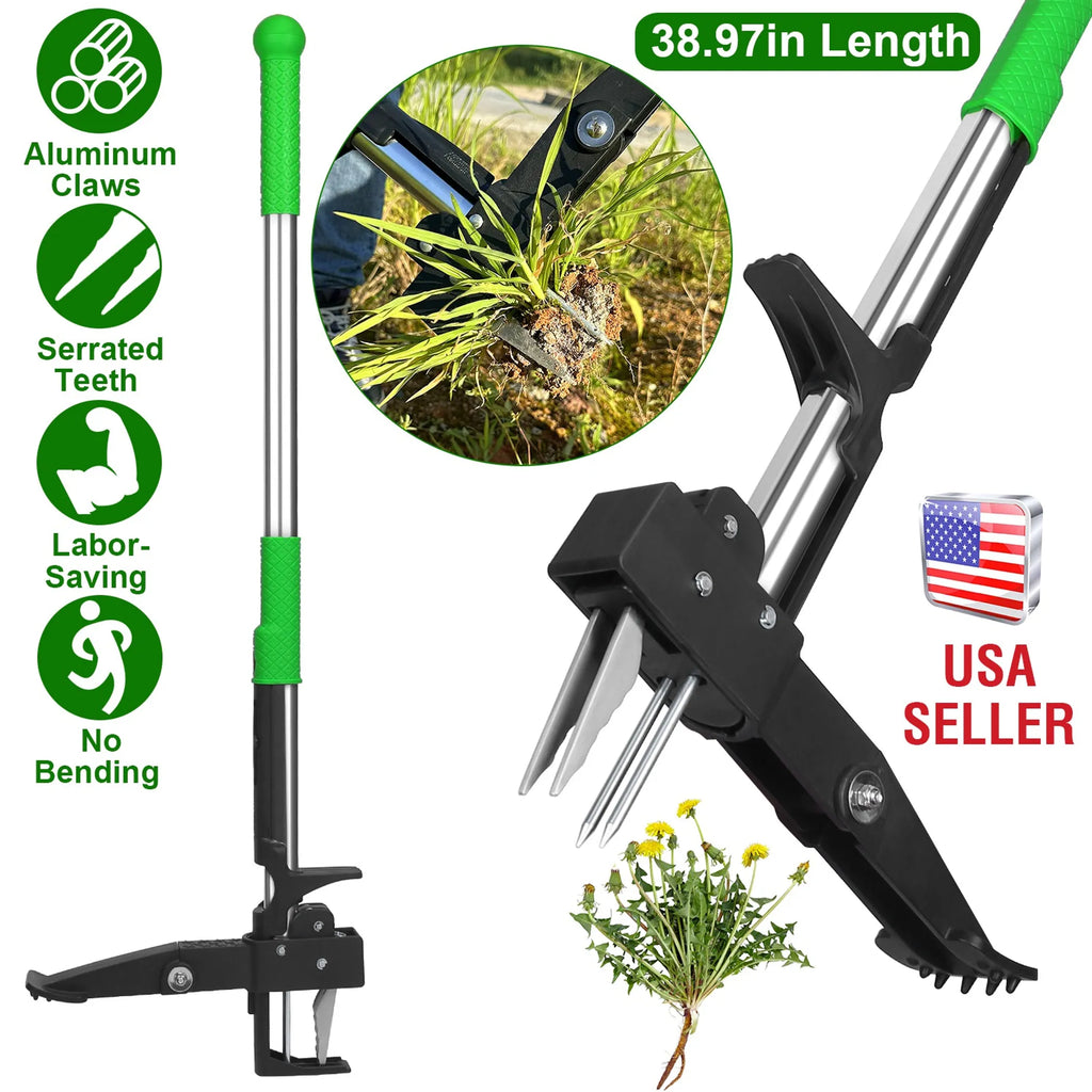 38.97in Aluminum Weed Puller Stand Up Weeder