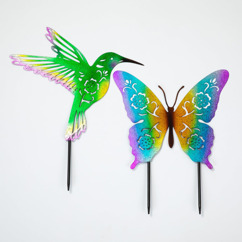Fluttering Friends Silhouette Garden Stake - Garden Gets